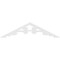 Ekena Millwork Pitch Vienna Architectural Grade PVC Gable Pediment, 36"W x 9"H x 1"P (6/12) GPP036X009X100VIE - alternate 2